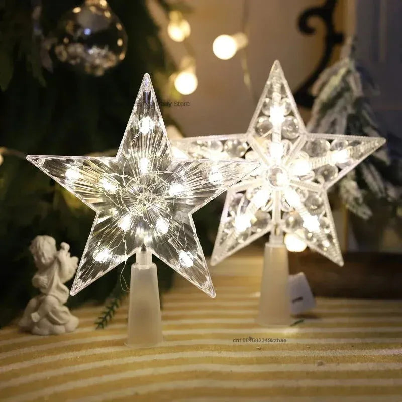 Estrela para Árvore de Natal LED com Efeito Cristal - Zinova