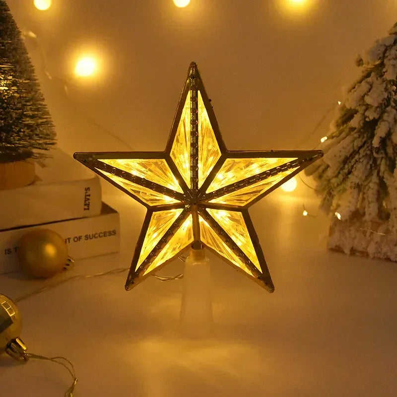 Estrela para Árvore de Natal LED com Efeito Cristal - Zinova