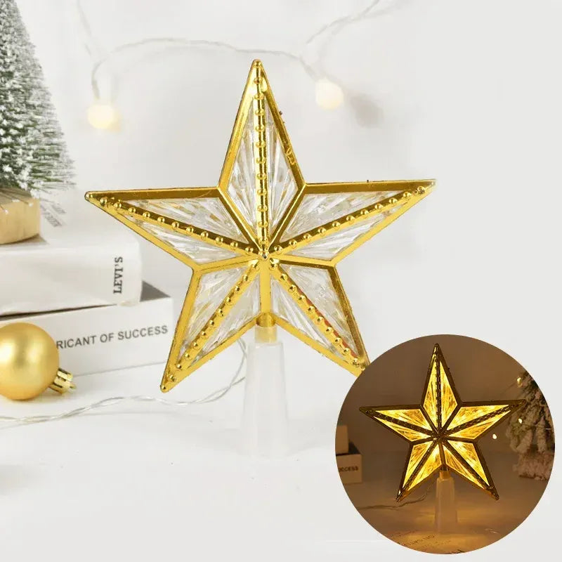 Estrela para Árvore de Natal LED com Efeito Cristal - Zinova