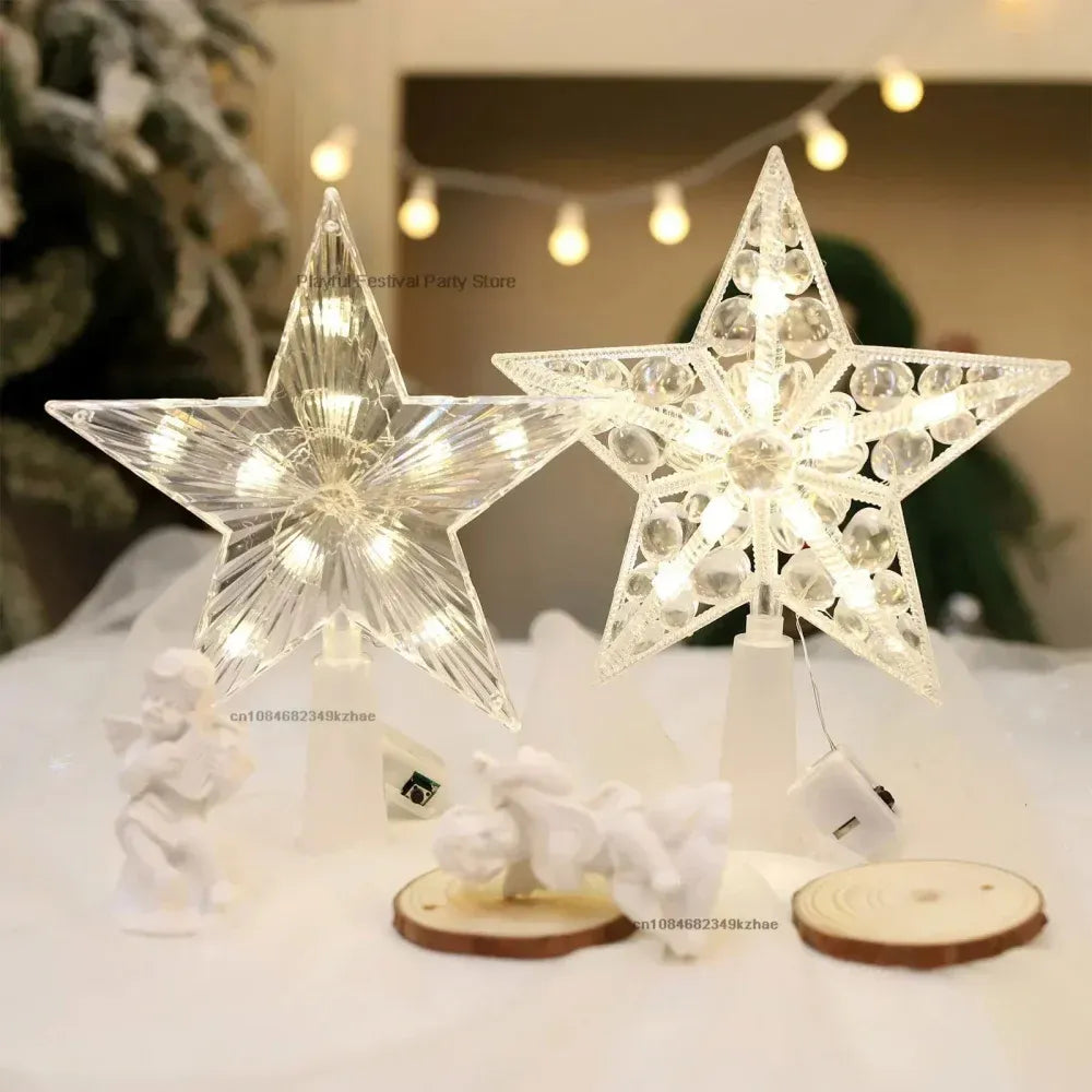 Estrela para Árvore de Natal LED com Efeito Cristal - Zinova